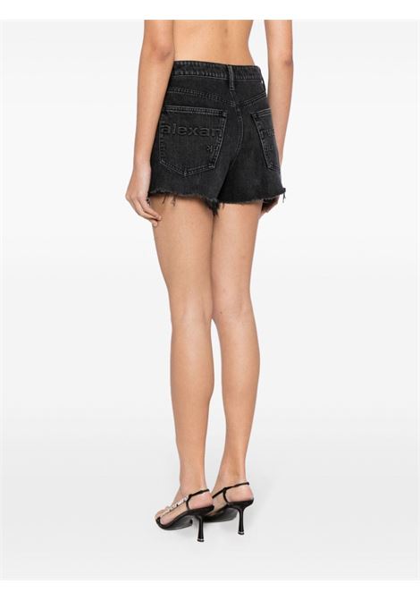 Shorts Bite denim con stampa in grigio - donna ALEXANDER WANG | 4DC2244301031